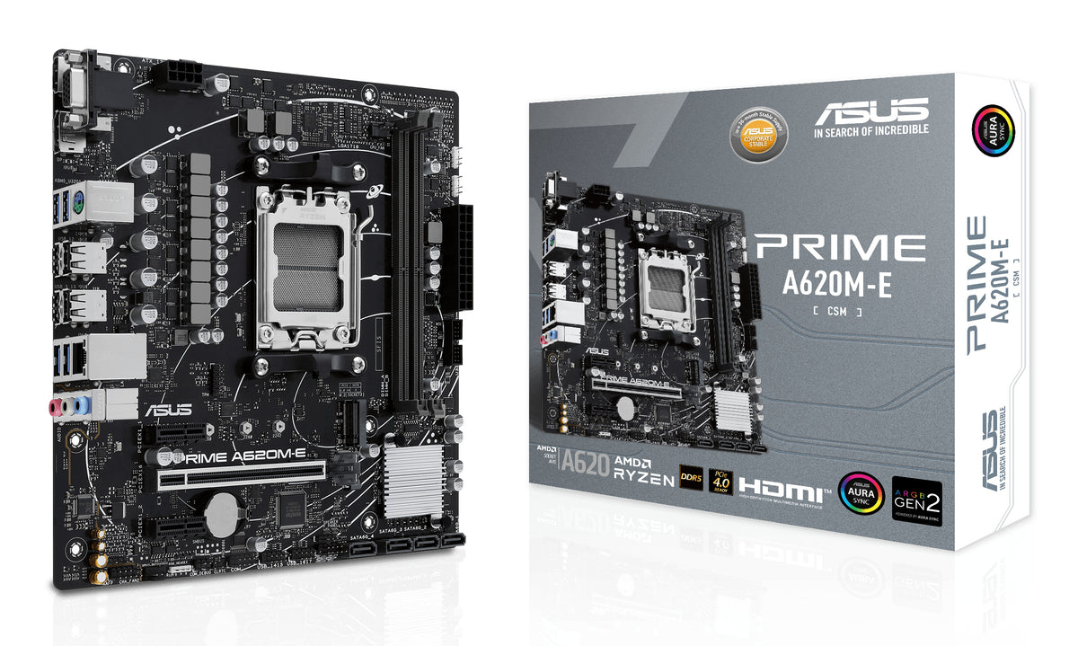 ASUS PRIME A620M-E-CSM AMD A620 AM5-sockel micro ATX