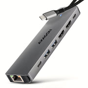 Axagon HMC-7HX2 dockningsstationer för bärbara datorer Kabel USB 3.2 Gen 1 (3.1 Gen