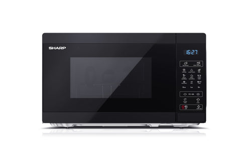 Sharp YC-MG02E-B mikrovågsugn Svart Grillmikrovågsugn Bänkdiskmaskin 20 l 800 W