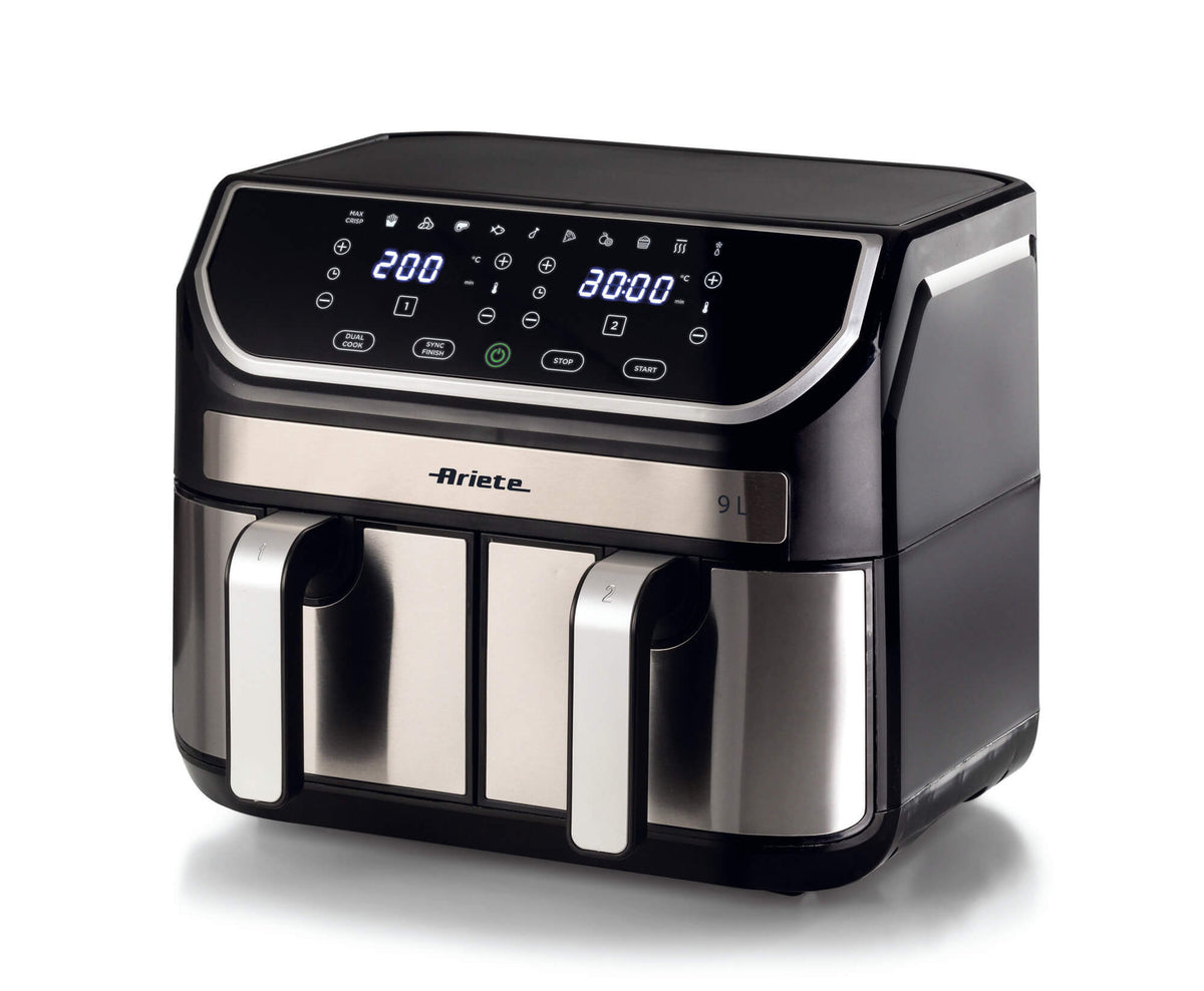 Ariete 4625/00 Dubbel 9 l Fristående 2100 W Varmluftsfritös Svart