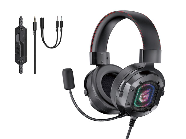 Conceptronic ATHAN03B hörlur och headset Kabel Huvudband Spela Svart