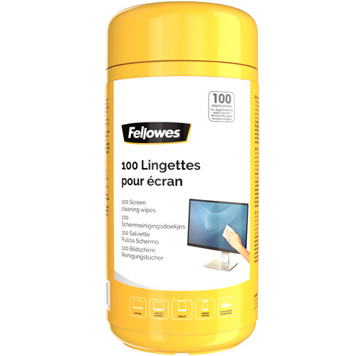 Fellowes 9970311 kit för produktrengöring LCD/TFT/Plasma Våtservetter för rengöring