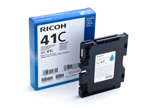 Ricoh 405762 bläckpatroner Original Standardavkastning Cyan