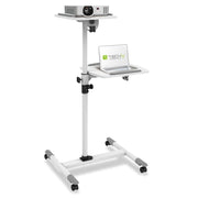 Techly ICA-TB TPM-6 multimediavagnar & ställ Vit Multimediaställ på hjul