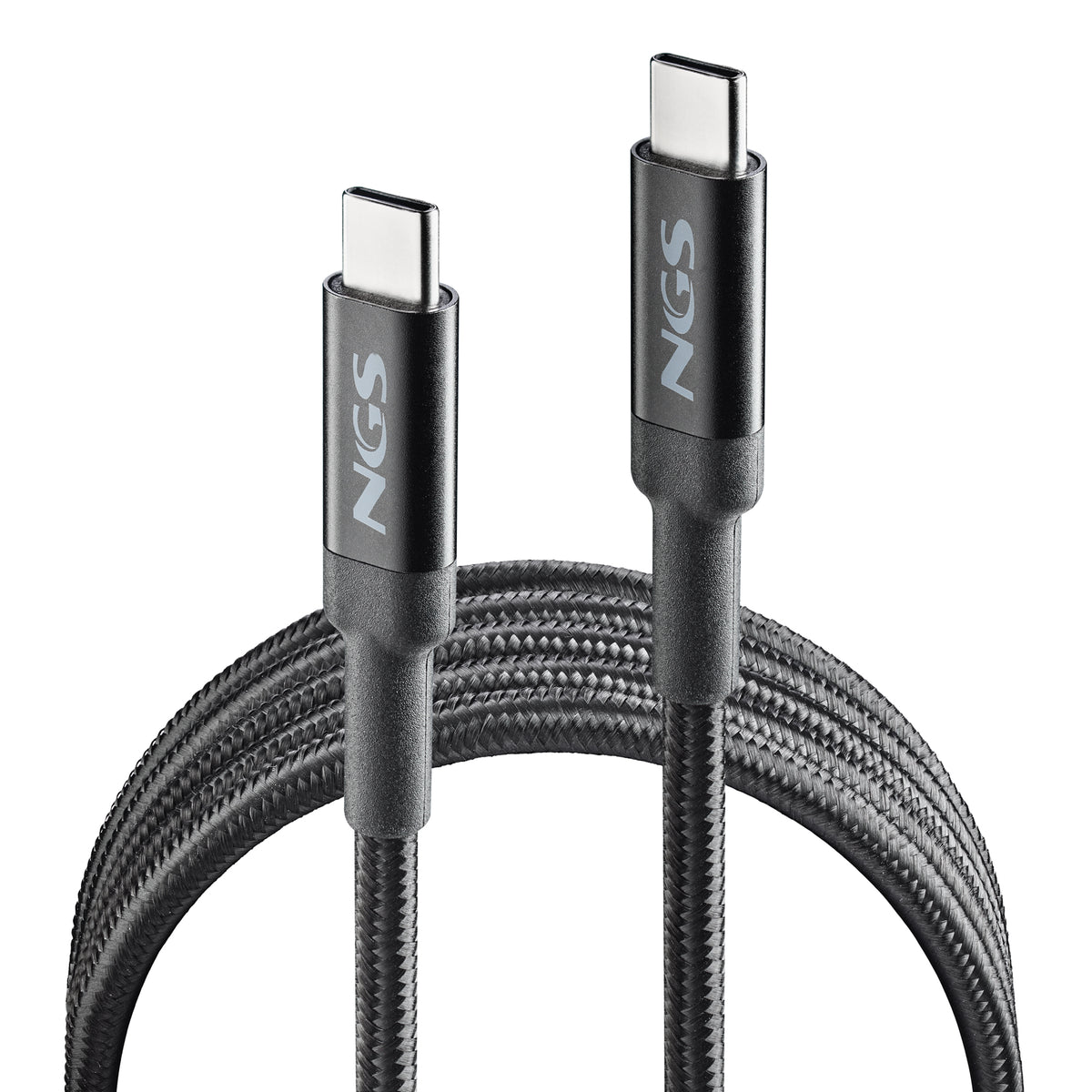 NGS KNOT 65W-2 USB-kablar USB 2.0 2 m USB C 0,48 Gbit/s Svart