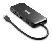 CLUB3D CSV-2551 dockningsstationer för bärbara datorer Kabel USB Type-C Svart