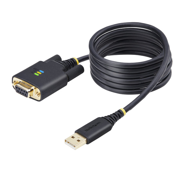 StarTech.com 6.6ft (2 m) USB till Null Modem seriell adapterkabel