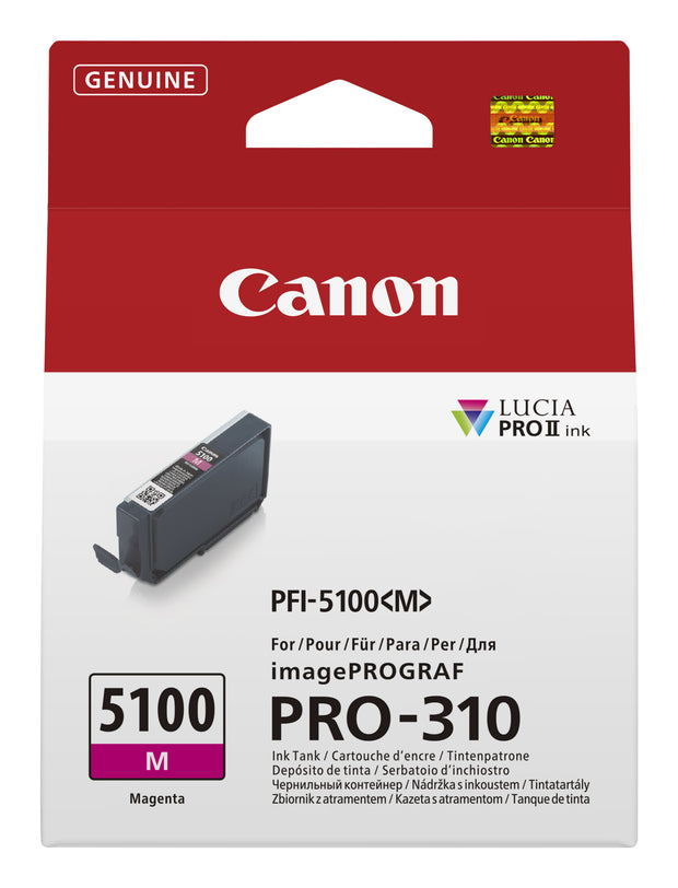 Canon PFI-5100 M bläckpatroner Original Magenta