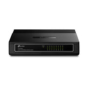 TP-Link TL-SF1016D Ohanterad Fast Ethernet (10/100) Svart
