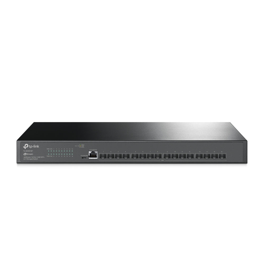 TP-Link JetStream TL-SX3016F nätverksswitchar hanterad L2+/L3 Svart