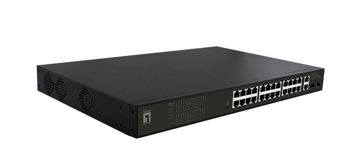 LevelOne GEP-2821 nätverksswitchar Ohanterad Gigabit Ethernet (10/100/1000) Strömförsörjning via Ethernet