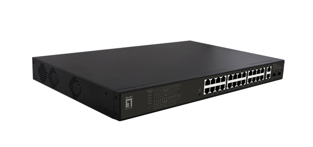 LevelOne GEP-2821 nätverksswitchar Ohanterad Gigabit Ethernet (10/100/1000) Strömförsörjning via Ethernet
