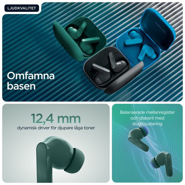 Motorola Moto Buds Bass Headset True Wireless Stereo (TWS) I öra Samtal/musik