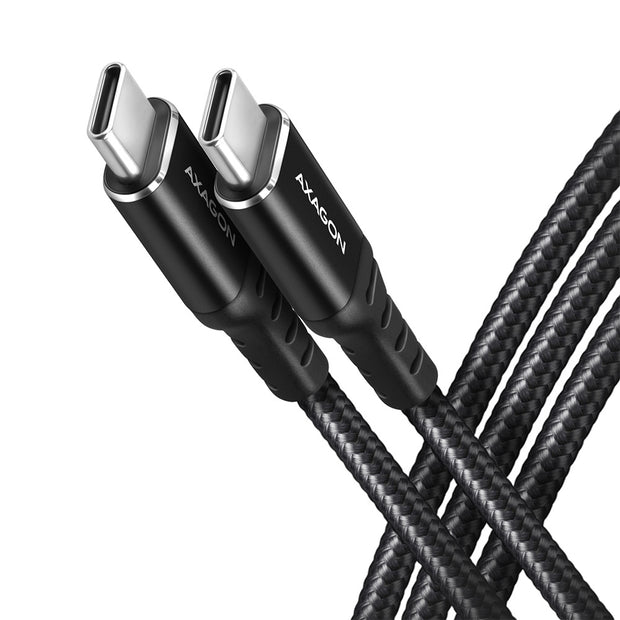 Axagon BUCM-CM20AB USB-kablar USB 2.0 2 m USB C 0,48 Gbit/s 60 W Svart