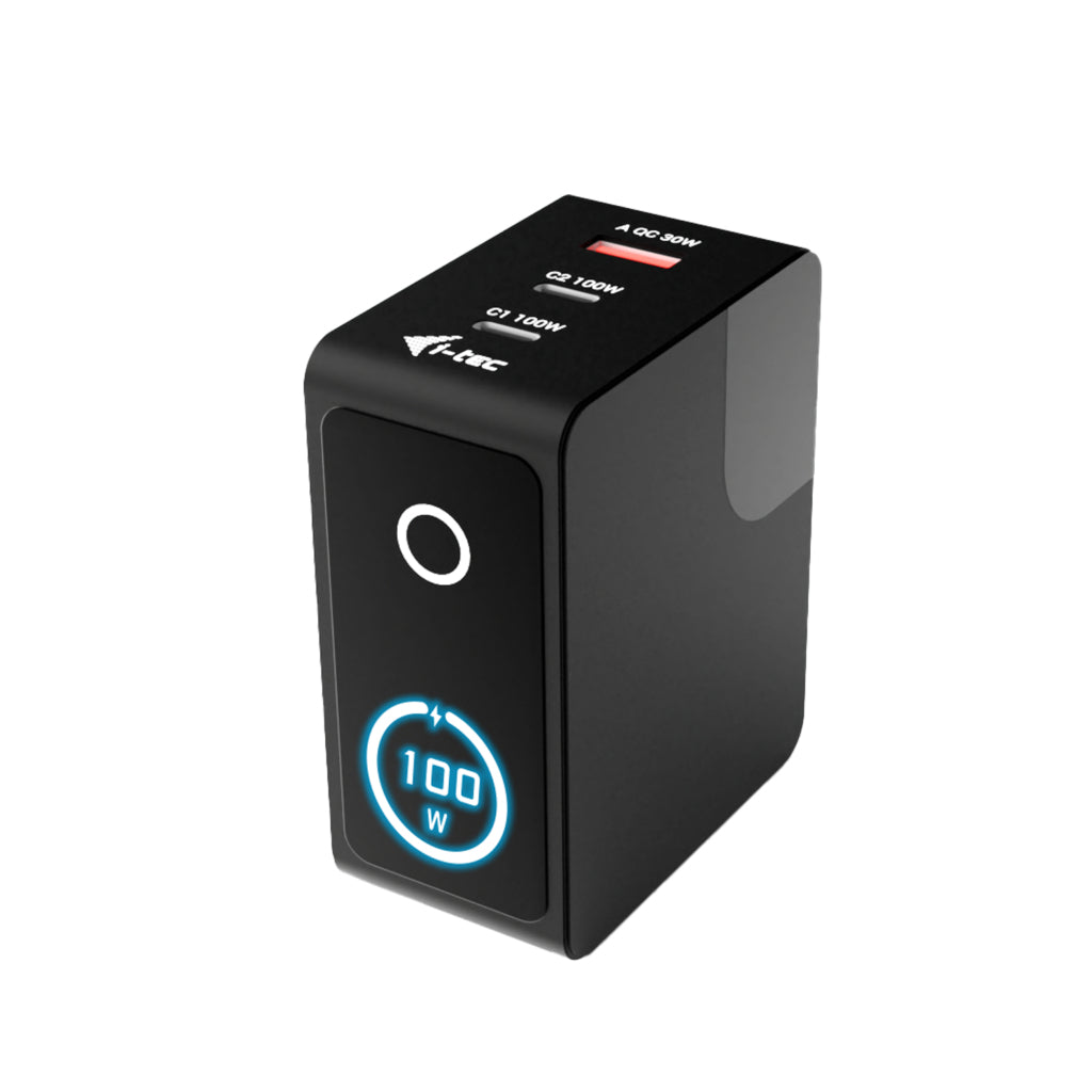 i-tec CHARGER-INTG100W mobilladdare Universal Svart AC Snabb laddning inomhus