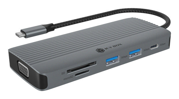 ICY BOX IB-DK4040a-CPD Kabel USB 3.2 Gen 1 (3.1 Gen 1) Type-C Aluminium