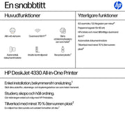 HP DeskJet 4330 Trådlöst All-in-One Färg Skrivare - Termisk bläckstråle - AJ4X9B#686