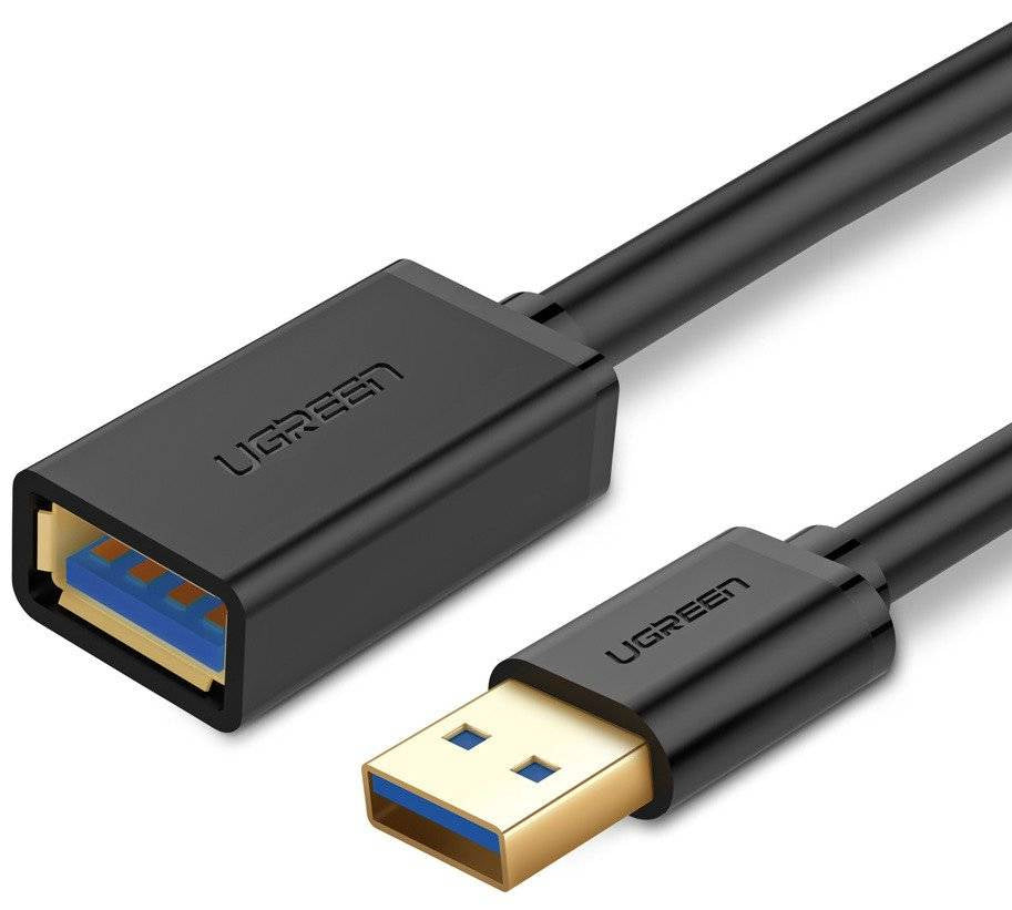 Ugreen US129 USB-kablar USB 3.2 Gen 1 (3.1 Gen 1) 1,5 m USB A 5 Gbit/s Svart