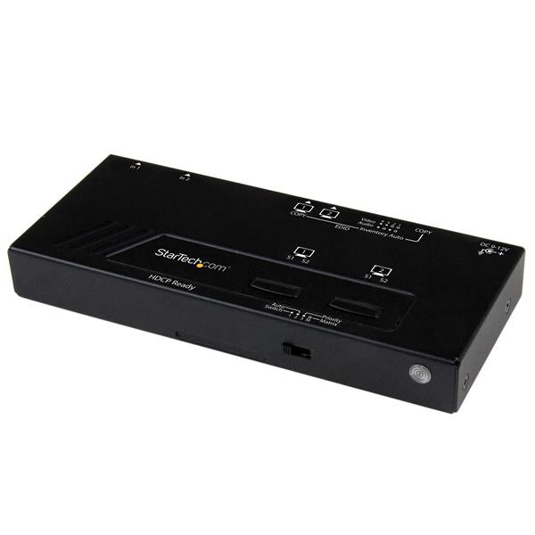 StarTech.com 2x2 HDMI-matrisswitch med automatisk och prioriterad växling