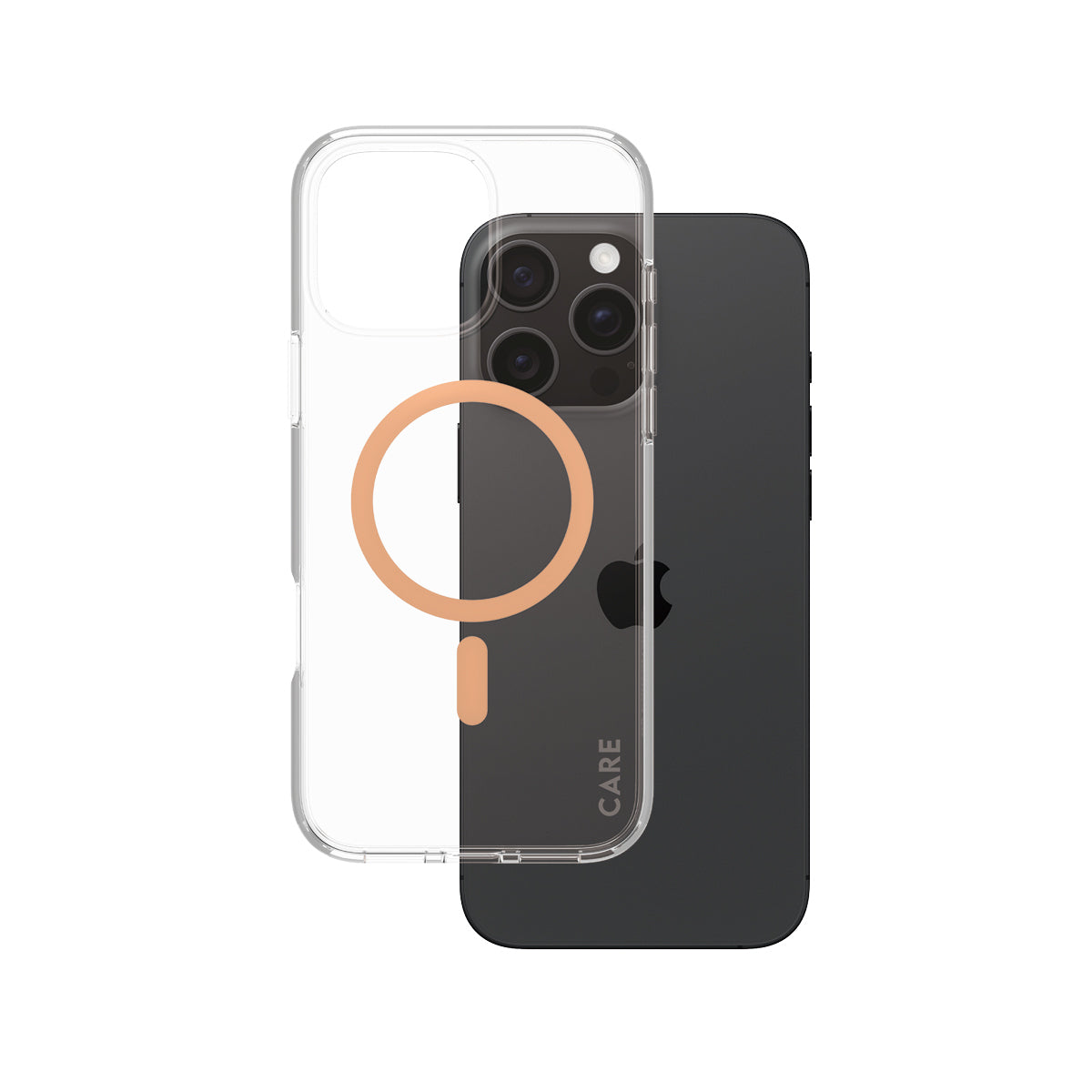 PanzerGlass CARE by Urban Combat Case Transparent w. Peachy MagSafe iPhone 16 Pro Max