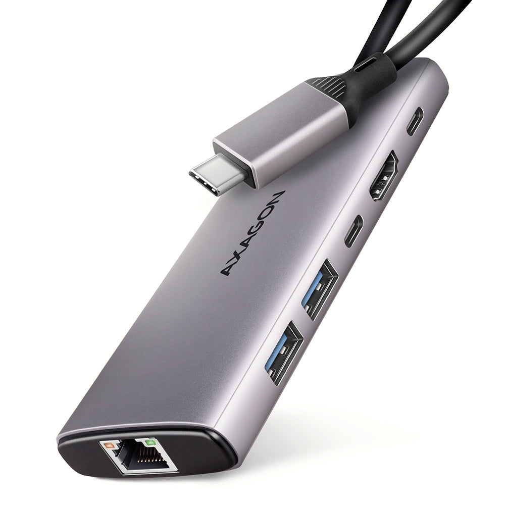 Axagon HMC-6G2L dockningsstationer för bärbara datorer Kabel USB 3.2 Gen 2 (3.1 Gen