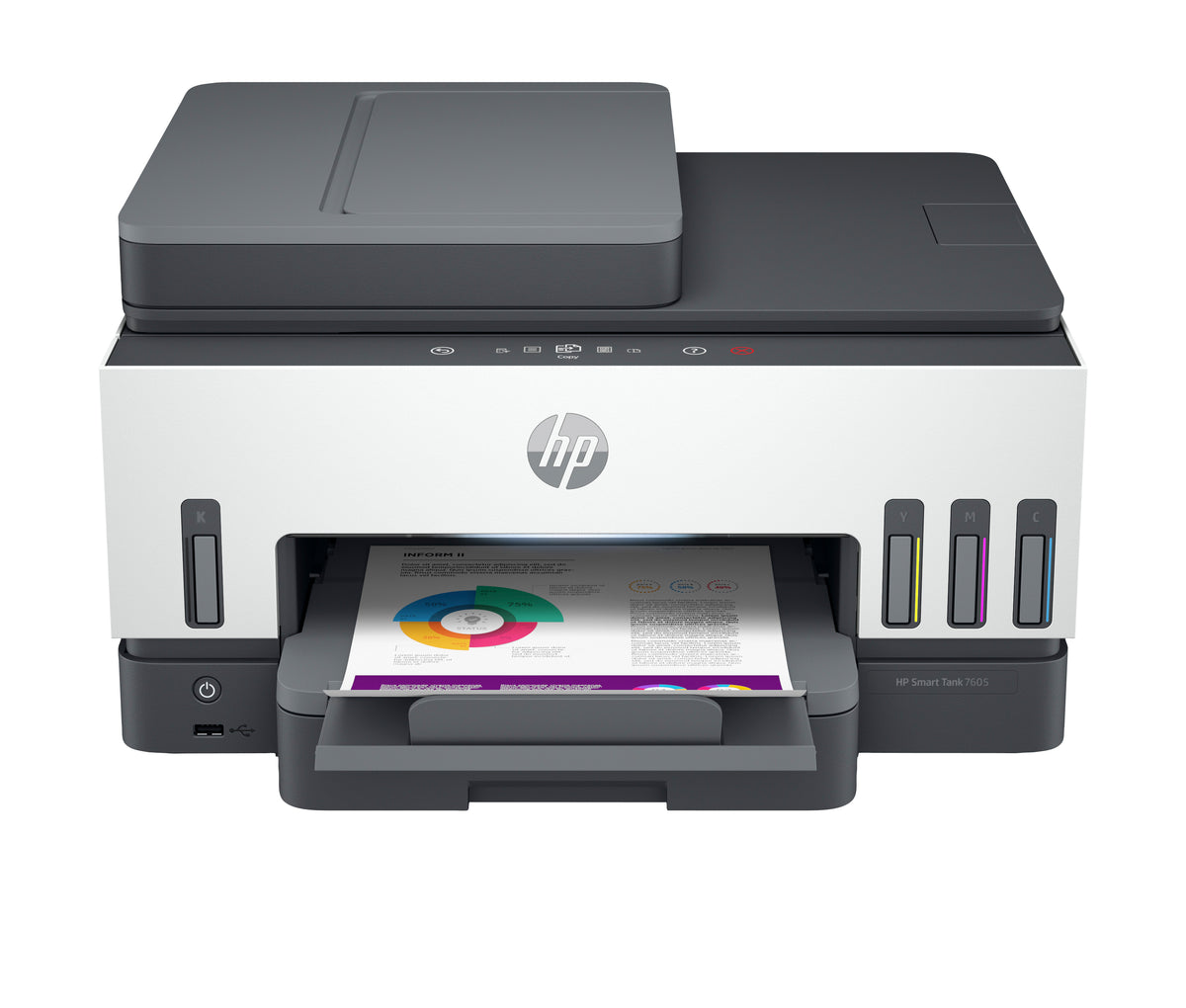 HP Smart Tank 7605 Trådlöst All-in-One Färg Skrivare - Termisk bläckstråle - Duplex