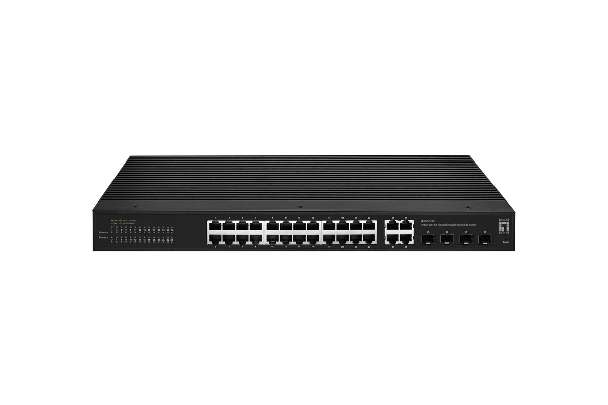 LevelOne IGS-2128 nätverksswitchar hanterad L2 Gigabit Ethernet (10/100/1000) Svart