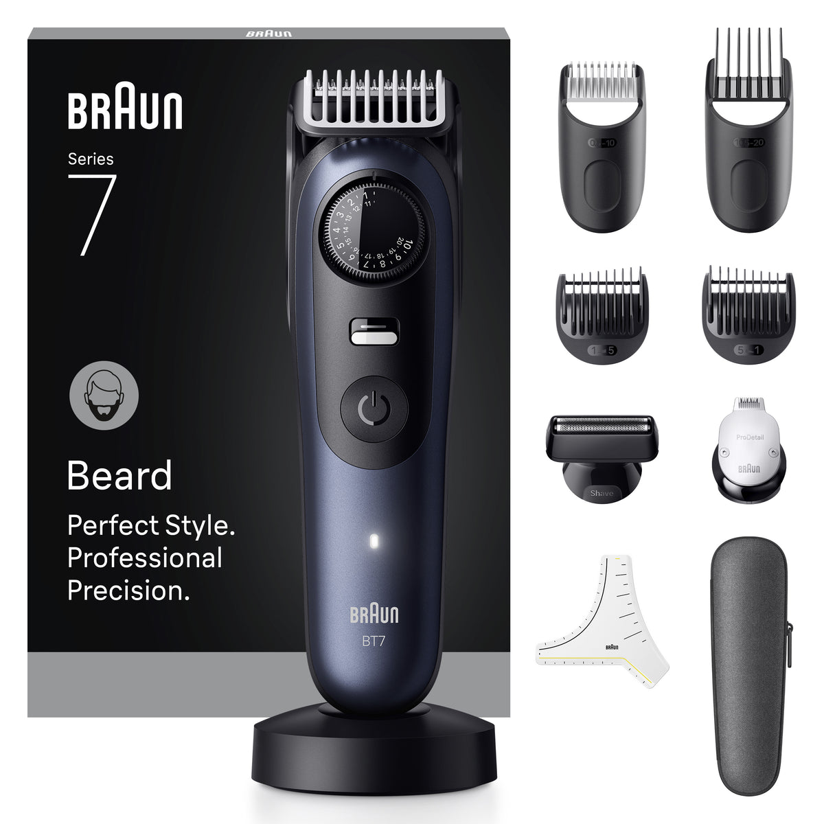 Braun BeardTrimmer 7 80789809 skäggtrimmer AC/Batteri 40