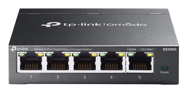 TP-Link Omada ES205G nätverksswitchar hanterad Gigabit Ethernet (10/100/1000) Svart