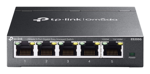 TP-Link Omada ES205G nätverksswitchar hanterad Gigabit Ethernet (10/100/1000) Svart