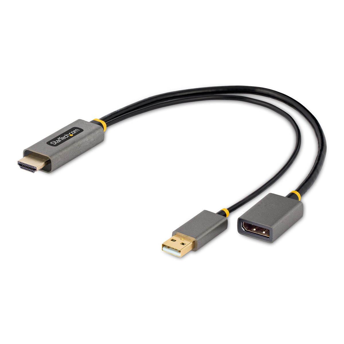 StarTech.com 128-HDMI-DISPLAYPORT videokabeladapter 0,3 m HDMI Typ A (standard) Svart