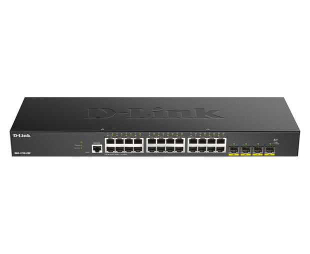 D-Link DGS-1250-28X hanterad L3 Gigabit Ethernet (10/100/1000) Svart