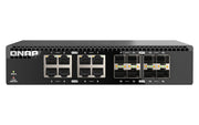 QNAP QSW-3216R-8S8T nätverksswitchar Ohanterad L2 10G Ethernet (100/1000/10000) Svart