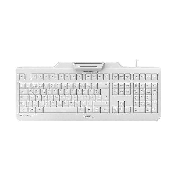 CHERRY SECURE BOARD 1.0 tangentbord Kontor USB QWERTZ tyska Grå