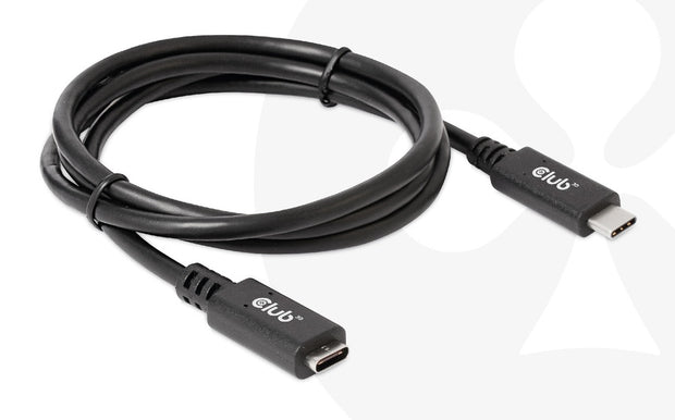 CLUB3D CAC-1531 USB-kablar 1 m USB C 2 x USB C 5 Gbit/s 60 W Svart