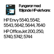 HP 62 svart original bläckpatron
