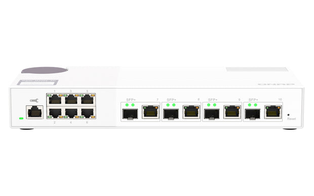 QNAP QSW-M2106-4C nätverksswitchar hanterad L2 2.5G Ethernet (100/1000/2500) Vit