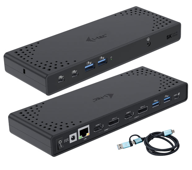 i-tec CADUA4KDOCKPDL2 dockningsstationer för bärbara datorer Kabel USB 3.2 Gen 1