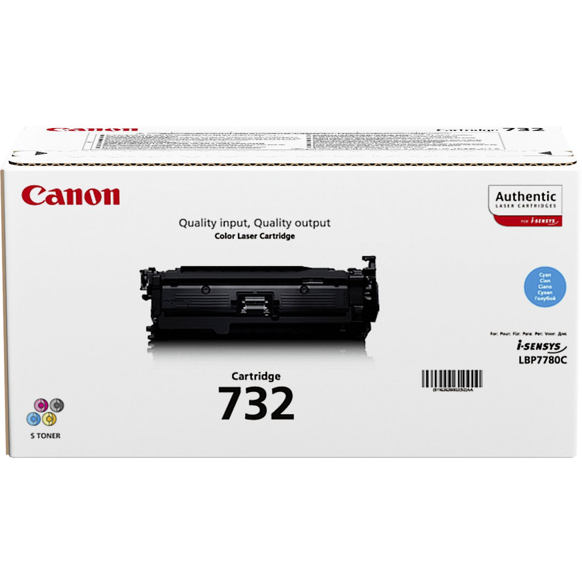 Canon 732C Tonerkassett Original Cyan