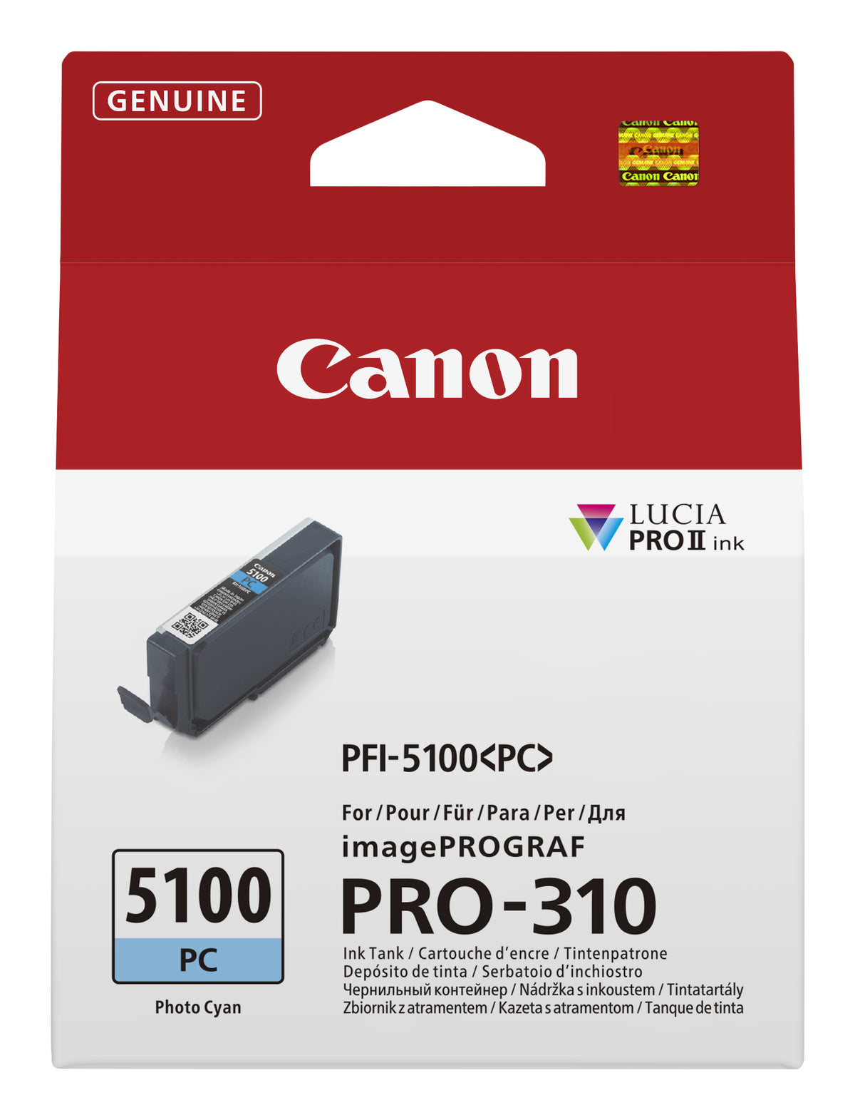 Canon PFI-5100 PC bläckpatroner Original Fotocyan