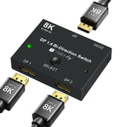 Techly IDATA-DP-2DP-8KT bild-switchar DisplayPort