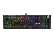 MSI FORGE GK320 RED tangentbord Spela USB QWERTY Engelsk Svart