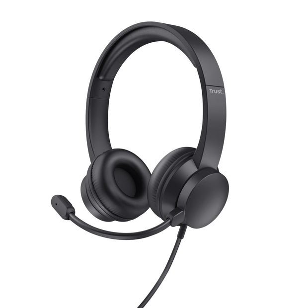 Trust Ayda Headset Kabel Huvudband Samtal/musik Svart