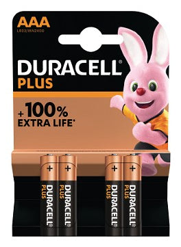 Duracell Plus Engångsbatteri AAA Alkalisk