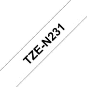 Brother TZE-N231 etikett-tejp Svart på vitt TZ