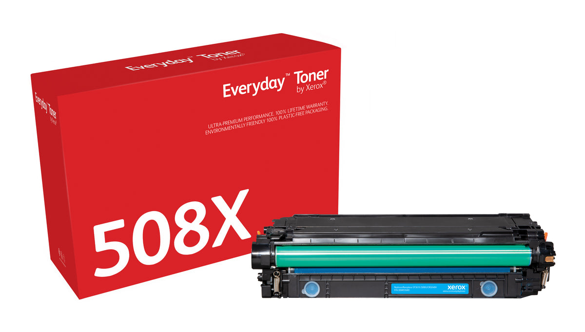 Everyday Cyan Toner by Xerox compatible with HP 508X (CF361X)