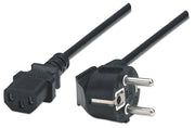 Manhattan 300148 strömkablar Svart 1,8 m CEE7/4 C13 coupler