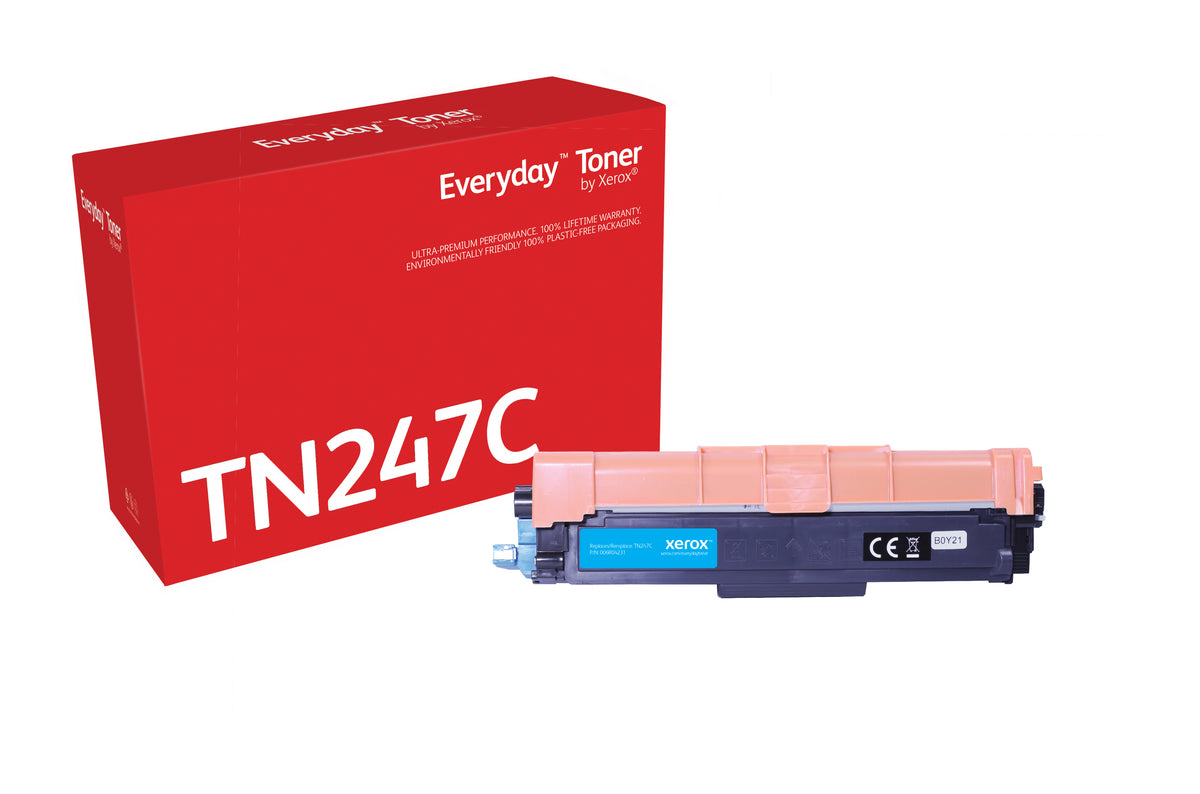Everyday Cyan Toner by Xerox compatible with Brother TN247C