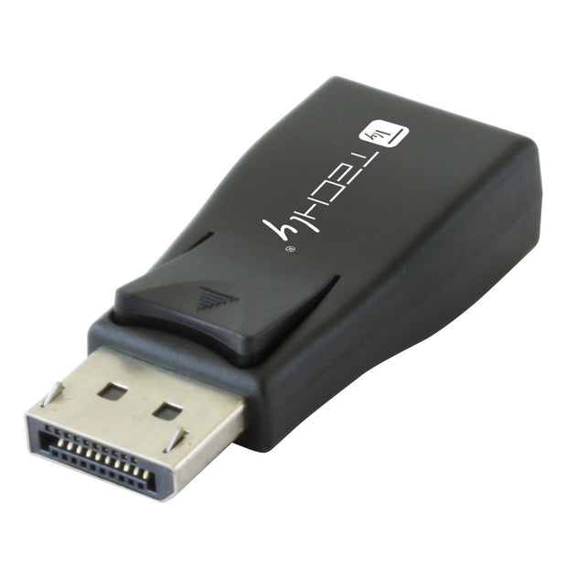 Techly IADAP DSP-230T kabelomvandlare (hane/hona) DisplayPort VGA Svart