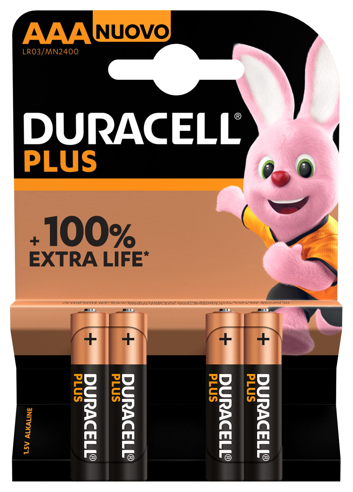 Duracell Plus 100 Engångsbatteri AAA Alkalisk hushållsbatterier